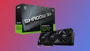 MSI Gaming Shadow 3X OC RTX 5070 Ti and box